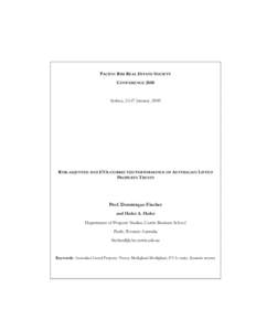 Financial ratios / Equity securities / Stock market / Capital / Rate of return / Cost of capital / Australian real estate investment trust / Total return / Yield / Financial economics / Finance / Investment