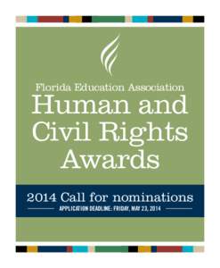 Florida Education Association  Human and Civil Rights Awards 2014 Call for nominations