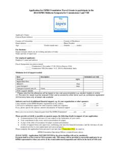 Microsoft Word - TIF Travel Grants to ISPRS Midterm Symposia I_VIII_Application Form 2014.docx