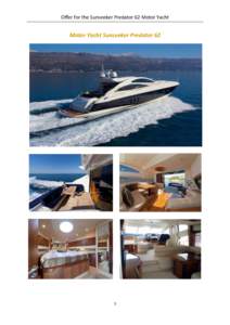 Offer for the Sunseeker Predator 62 Motor Yacht  Motor Yacht Sunseeker Predator 62 1