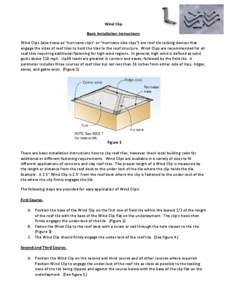 Wind Clip Basic Installation Instructions Wind Clips (also know as “hurricane clips” or “hurricane side clips”) are roof tile locking devices that