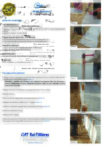 Mobi-Barrière™ Fiche d’installation Matériels nécessaires Tissu Mobi-Barrière : Livré en rouleaux de 50 m d’une hauteur de 1 m ou 2 m.