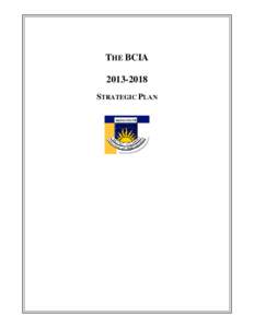 THE BCIA[removed]STRATEGIC PLAN Strategic Plan[removed]