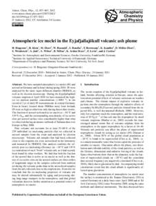 Particulates / Aerosol science / Plate tectonics / Volcanoes / Volcanic ash / AERONET / Air travel disruption after the 2010 Eyjafjallajökull eruption / Cloud condensation nuclei / Types of volcanic eruptions / Geology / Atmospheric sciences / Volcanology