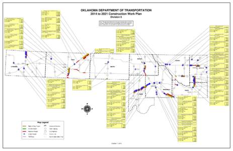 OKLAHOMA DEPARTMENT OF TRANSPORTATION 2014 to 2021 Construction Work Plan US-54 from 10.5 mi. N. of US-64 W. & N. 3.6 mi. FFY 2020 Grade & Drain $ 4,020,393