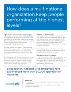 How does a multinational organization keep people performing at the highest levels? T