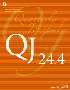 Quarterly Journal, Vol. 24, No. 4 (December 2005, for 3rd quarter)