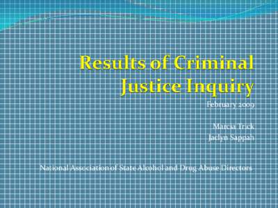 CRI / Ethics / Criminal justice / Drug rehabilitation / Drug court / SSAS