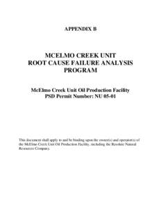 Proposed PSD Permit Amendment: McElmo Creek Unit - Appendix B