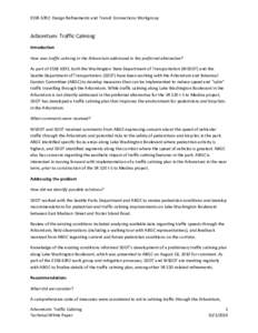 Road transport / Traffic law / Transportation planning / Walking / Traffic calming / Traffic / Pedestrian crossing / Radar speed sign / Washington State Route 520 / Transport / Land transport / Road safety