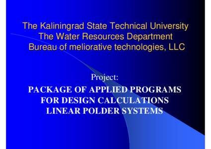 Microsoft PowerPoint - 1-Kaliningrad state technical university