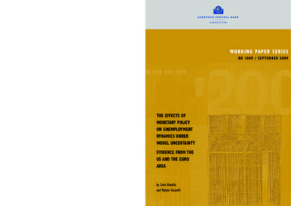 Economic model / Macroeconomic model / Unemployment / Euro / JEL classification codes / Central bank / Taylor rule / Dynamic stochastic general equilibrium / Jacques Drèze / Economics / Macroeconomics / Monetary policy