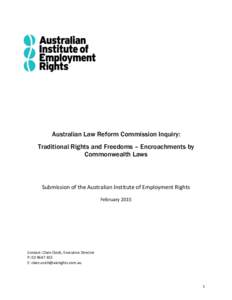 Microsoft Word - AIER submission to ALRC Freedoms Inquiry.docx