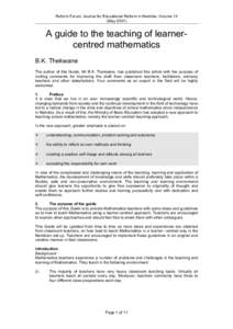 Learning theory / Philosophy of education / Second-language acquisition / Dialogue education / Formative assessment / Education / Pedagogy / Educational psychology