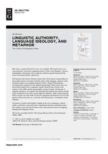 Semiotics / Language ideology / Science / Language / Linguistics / Cybernetics / Philosophy of language