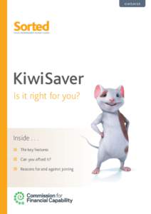 kiwisaver  KiwiSaver Is it right for you?  Inside . . .