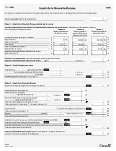 T3 – 2000  T3NS Impôt de la Nouvelle-Écosse