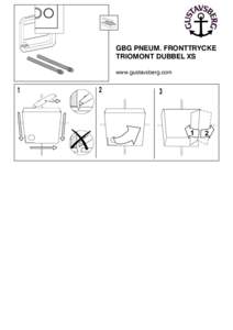 GBG PNEUM. FRONTTRYCKE TRIOMONT DUBBEL XS www.gustavsberg.com 1