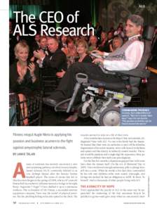 The CEO of ALS Research AL S  Fitness mogul Augie Nieto is applying his