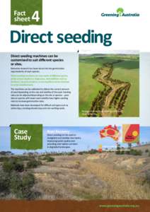 Fact sheet 4  Direct seeding