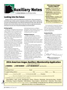 ASSOCIATION  		 Auxiliary Notes @by Cortney Holshouser, American Angus Auxiliary