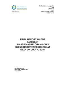 AAIUAir Accident Investigation Unit - (Belgium) CCN