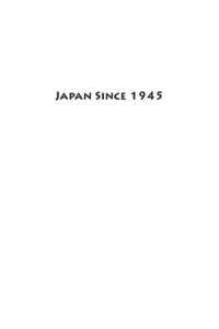 Japan Since 1945  FRONT COVER: Tokyo Tower and Zōjōji (Author photo). The Tokyo Tower, early symbol of postwar Japan’s confidence and technical prowess, looms over the Zōjōji, the Buddhist temple of the Tokugawa S