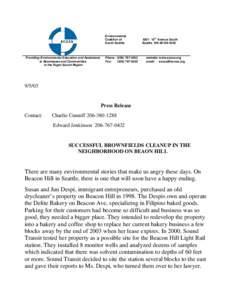 Microsoft Word - Beacon Hill Cleanup Story
