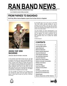 RAN Band Newsletter Issue 4 - June 2004