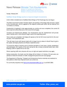 Saltfleet Street Bridge Media Release