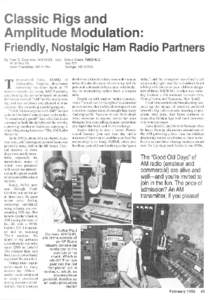 Classic Rigs and Amplitude Modulation: Friendly, Nostalgic Ham Radio Partners