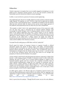 William	
  Rees	
   	
   I	
  think	
  it	
  important	
  to	
  recognize	
  that	
  we	
  are	
  actually	
  engaged	
  in	
  attempting	
  to	
  re-­‐write	
   global	
   society’s	
   dominant