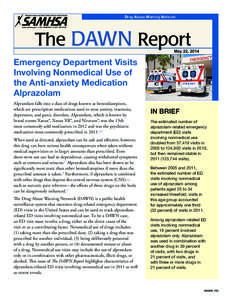 Drug Abuse Warning Network  The DAWN Report May 22, 2014