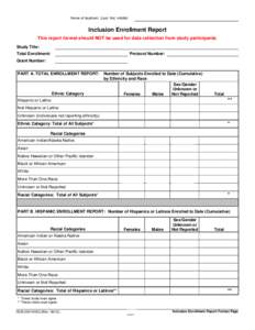 Ruth L. Kirschstein National Research Service Award - Individual Fellowship Progress Report for Continuation Support - Form PHS[removed]Rev. 8/12), [removed]