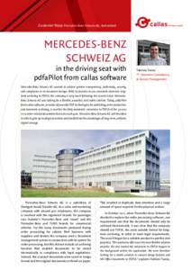 Customer Story: Mercedes-Benz Schweiz AG, Switzerland  a Mercedes-Benz Schweiz AG
