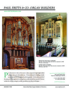 Sound / Music / Media technology / Richards /  Fowkes & Co. / Theatre organ / Keyboard instruments / Pipe organ / Paul Fritts