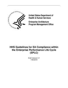 HHS Guidelines for EA Compliance within the Enterprise Performance Life Cycle (EPLC)