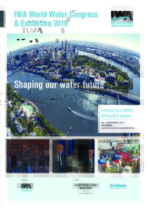 IWA World Water Congress & Exhibition 2016 Shaping our water future Exhibitors WWCE
