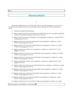 Page 1  Decree-Law, 21 July 1973 I. The baseline, established in the Act of 22 Farvardin[removed]April[removed]amending the Act of 24 Tir 1313