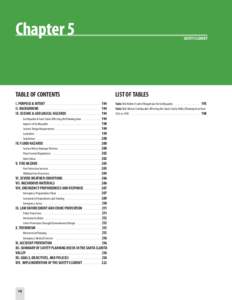 Chapter 5  SAFETY ELEMENT TABLE OF CONTENTS