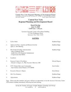 Central New York Regional Planning & Development Board 126 N. Salina St., 100 Clinton Sq., Suite 200, Syracuse, N.Y[removed]z Tel[removed]z Fax[removed]Paul Vickery, Chairman David V. Bottar, Executive Director  