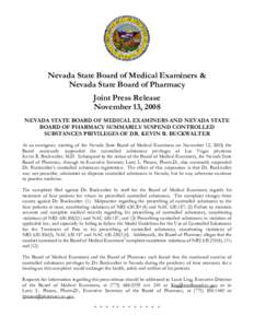 Methadone / Controlled substance / Organic chemistry / Chemistry / Nevada State Board of Medical Examiners / Pharmacy