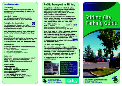 Useful Information  Public Transport in Stirling Coach Parking