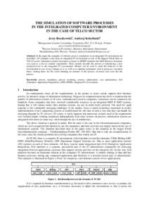 Design / Systems engineering / Enterprise modelling / Software development process / Business process modeling / Business process management / Simulation / Enterprise application integration / Business Process Model and Notation / Process management / Management / Business