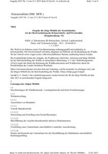 Ausgabe 2015 Nr. 2 vomSeite 43 bis 64 - lv.recht.nrw.de  Seite 1 von 9 Ministerialblatt (MBl. NRW.) Ausgabe 2015 Nr. 2 vomSeite 43 bis 64