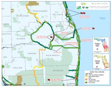 East Coast Greenway / Everglades / Greenway / Land management / Landscape architecture / Parks / Palm Beach County /  Florida / Lake Okeechobee / Geography of Florida / Transportation in the United States / Rail transportation in the United States
