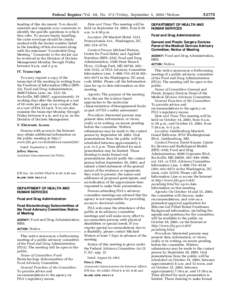 Federal Register / Vol. 68, No[removed]Friday, September 5, [removed]Notices heading of this document. You should annotate and organize your comments to identify the specific questions to which they refer. To ensure timely 