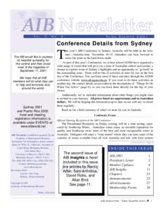 AIB Newsletter - vol. 7, no[removed]Q3