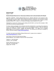 Northern Blizzard Resources Inc