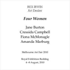 Australian art / Arts in Australia / Jane Burton / Cressida Campbell